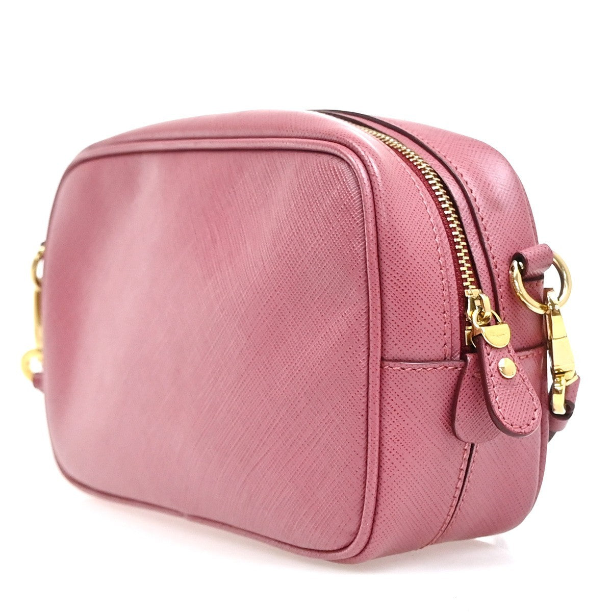 SALVATORE FERRAGAMO Logo Gancini Mini Shoulder Bag Leather Pink GHW 31EG216
