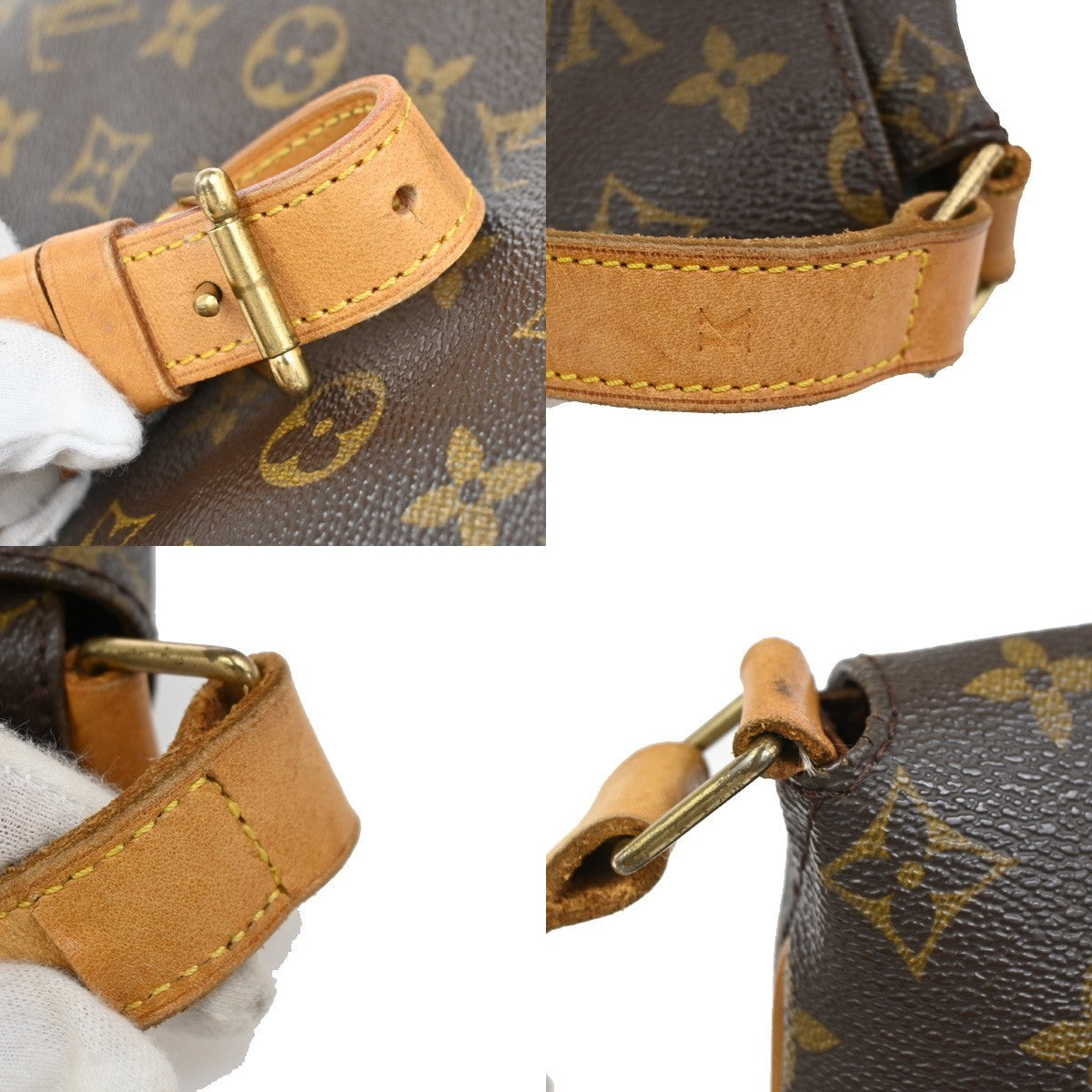 LOUIS VUITTON Musette Shoulder Bag Monogram Leather Brown France M51256 72YJ068