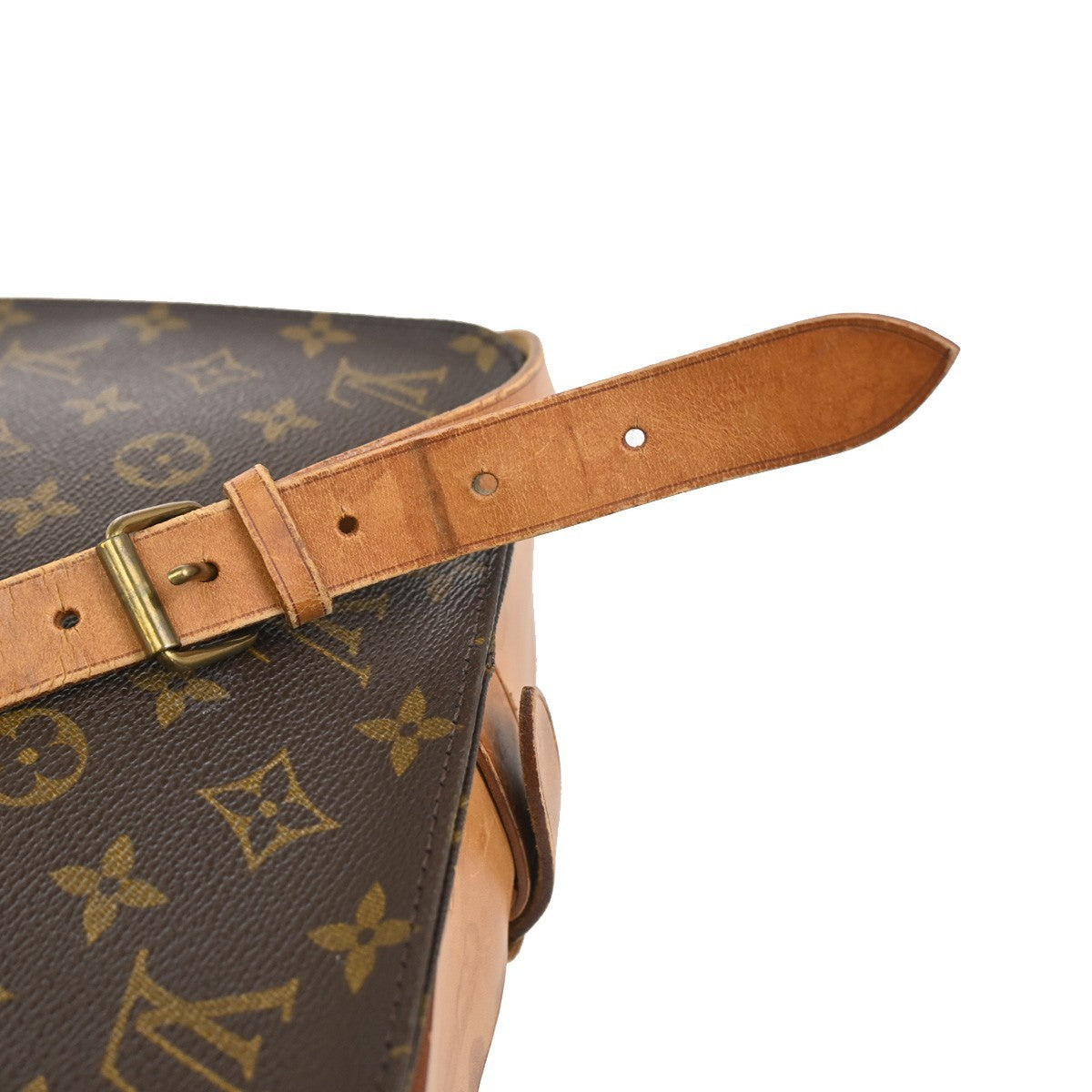 LOUIS VUITTON Cartouchiere MM Shoulder Bag Monogram Leather Brown M51253 64KC765