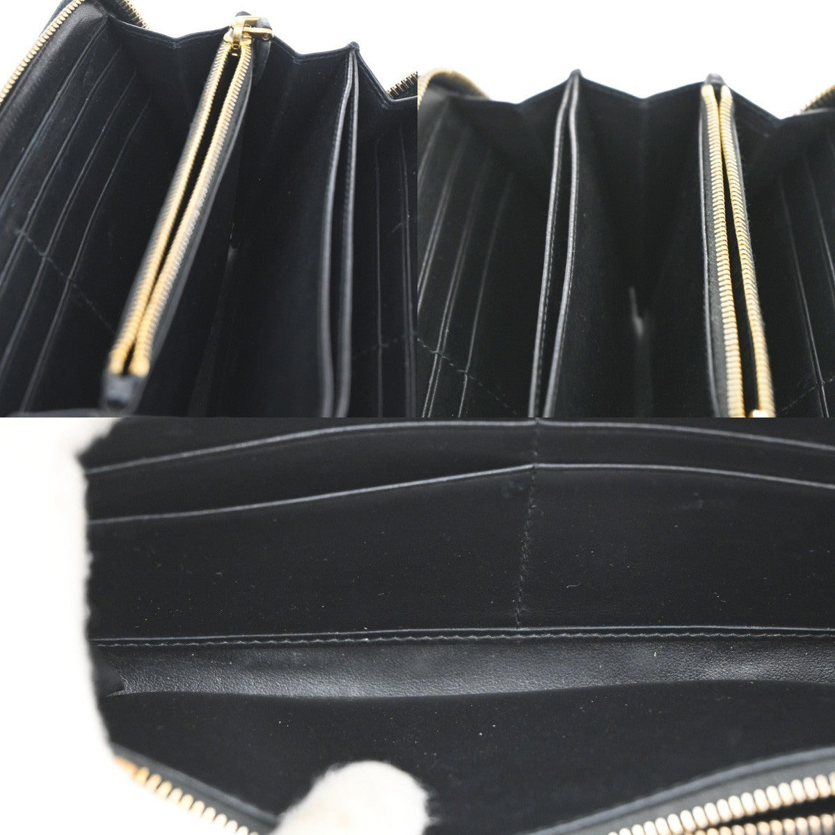 PRADA Bifold Zipper Arownd Long Wallet Tessuto Nylon Black 04CA406