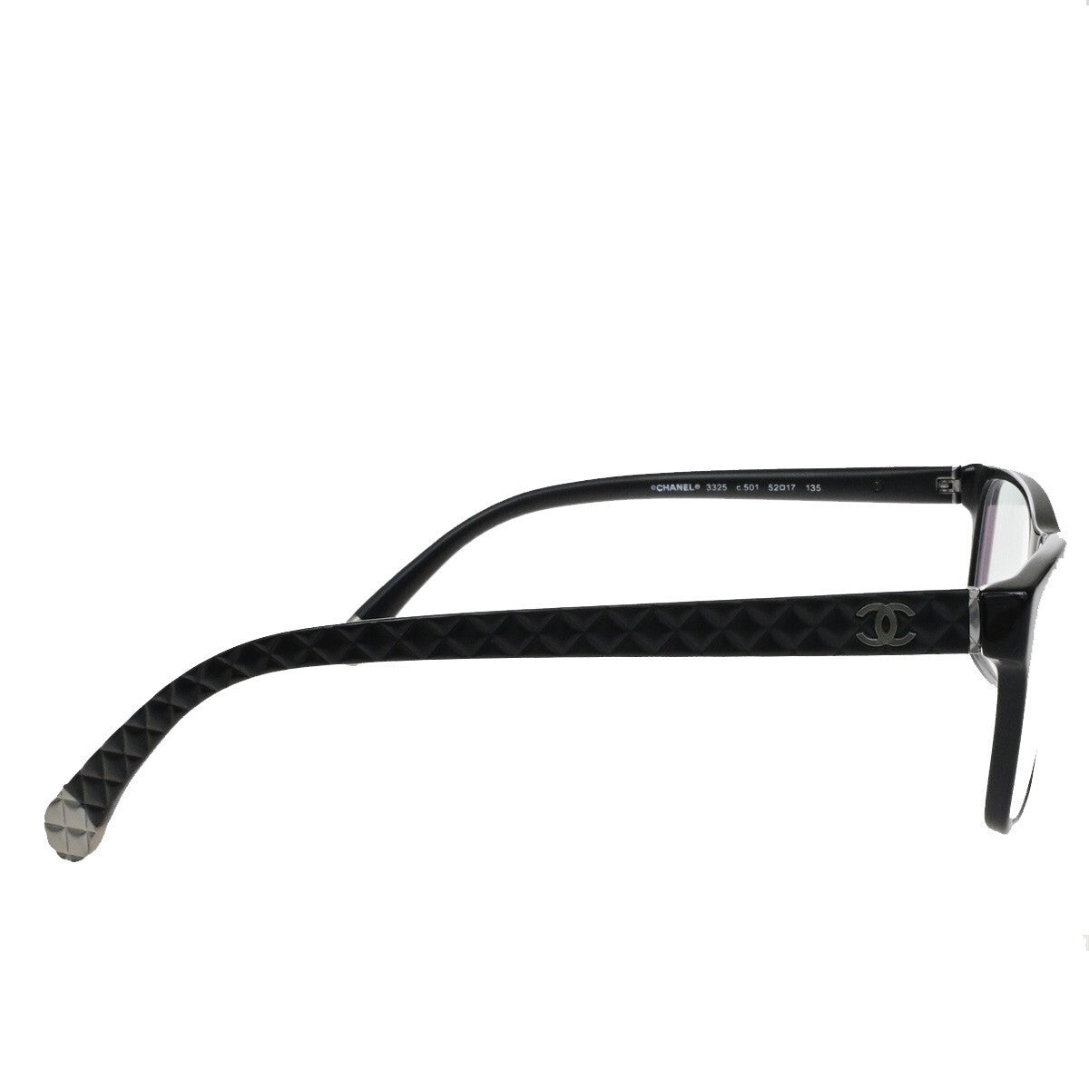 CHANEL CC Logo Matelasse Glasses Eye Wear Plastic Plastic BK 3325 Italy 05RL098