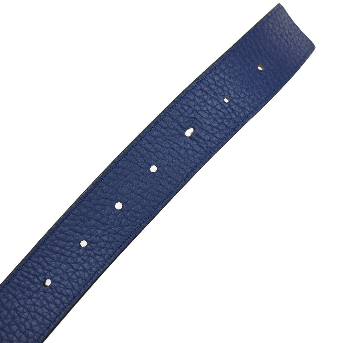 LOUIS VUITTON Logo Ceinture LV Initial Belt Taurillon Leather Blue N1012 31KP197