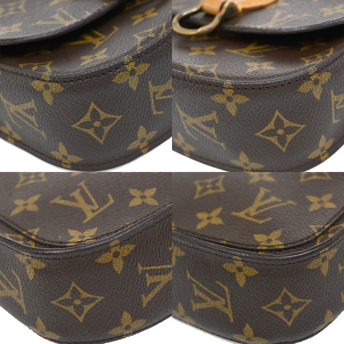LOUIS VUITTON Mini Saint Cloud Shoulder Bag Monogram Leather BN M51244 89EE279