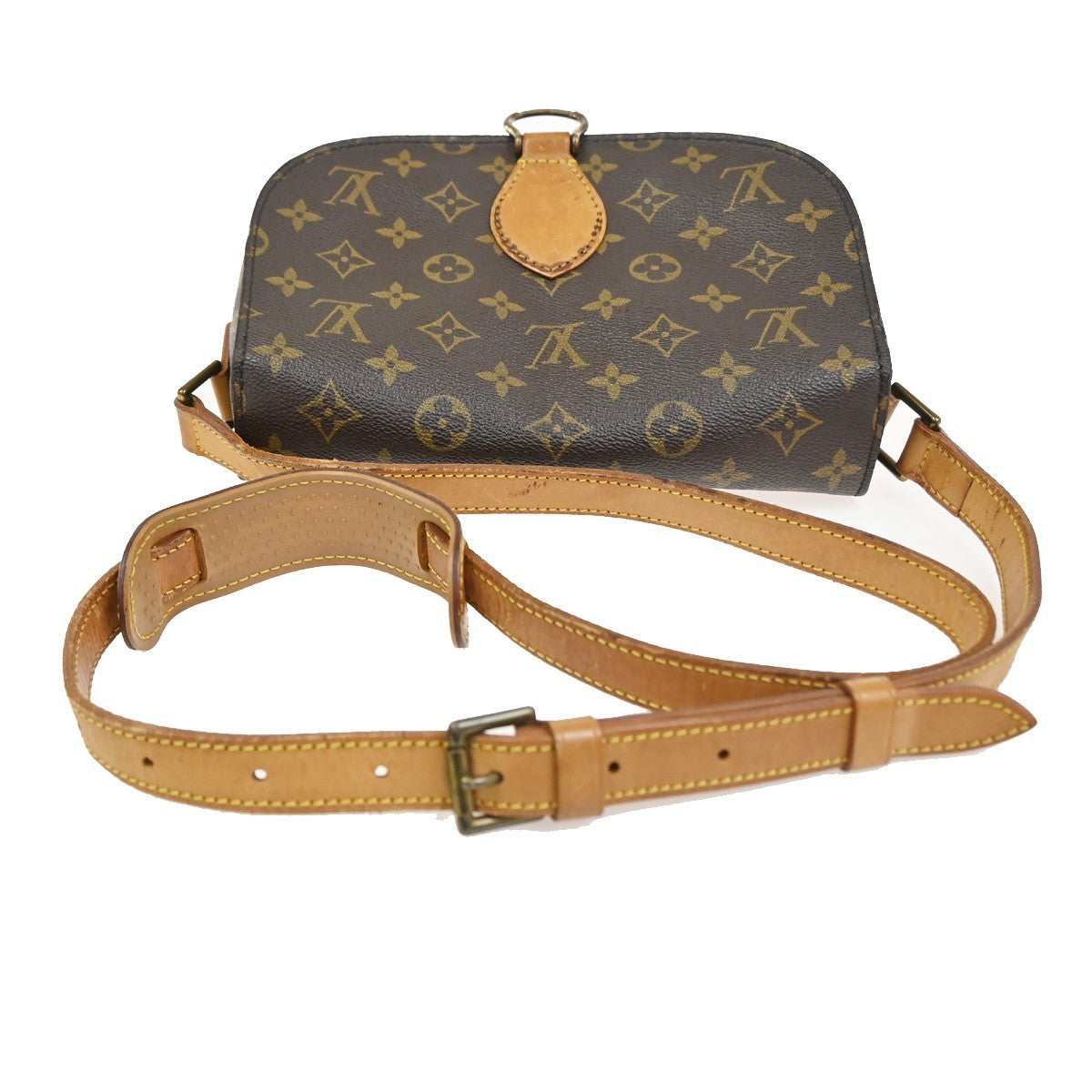 LOUIS VUITTON Saint Cloud GM Shoulder Bag Monogram Leather Brown M51242  39CA826
