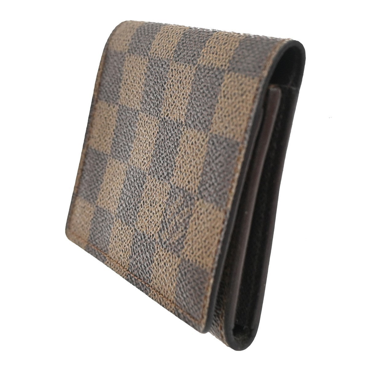 LOUIS VUITTON Cartes de Visite Card Case Damier Ebene Leather BN N62920 60KC594