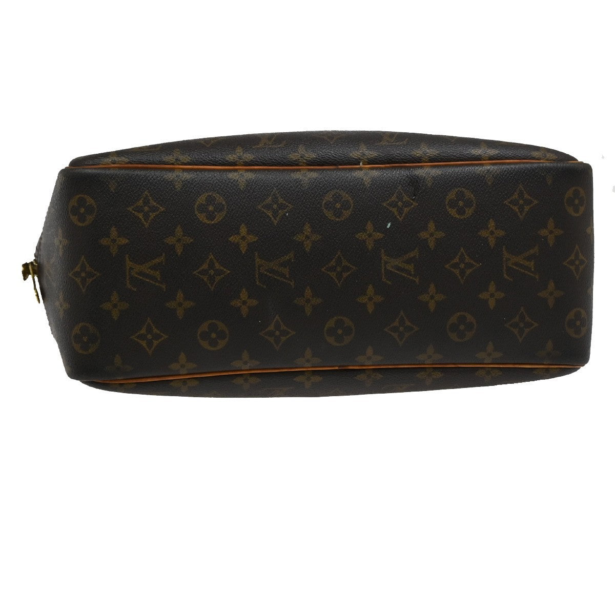 LOUIS VUITTON LV Logo Deauville Hand Bag Monogram Leather Brown M47270 36DA029