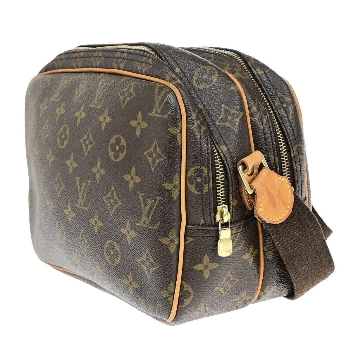 LOUIS VUITTON Reporter PM Crossbody Shoulder Bag Monogram Leather M45254 15EB143