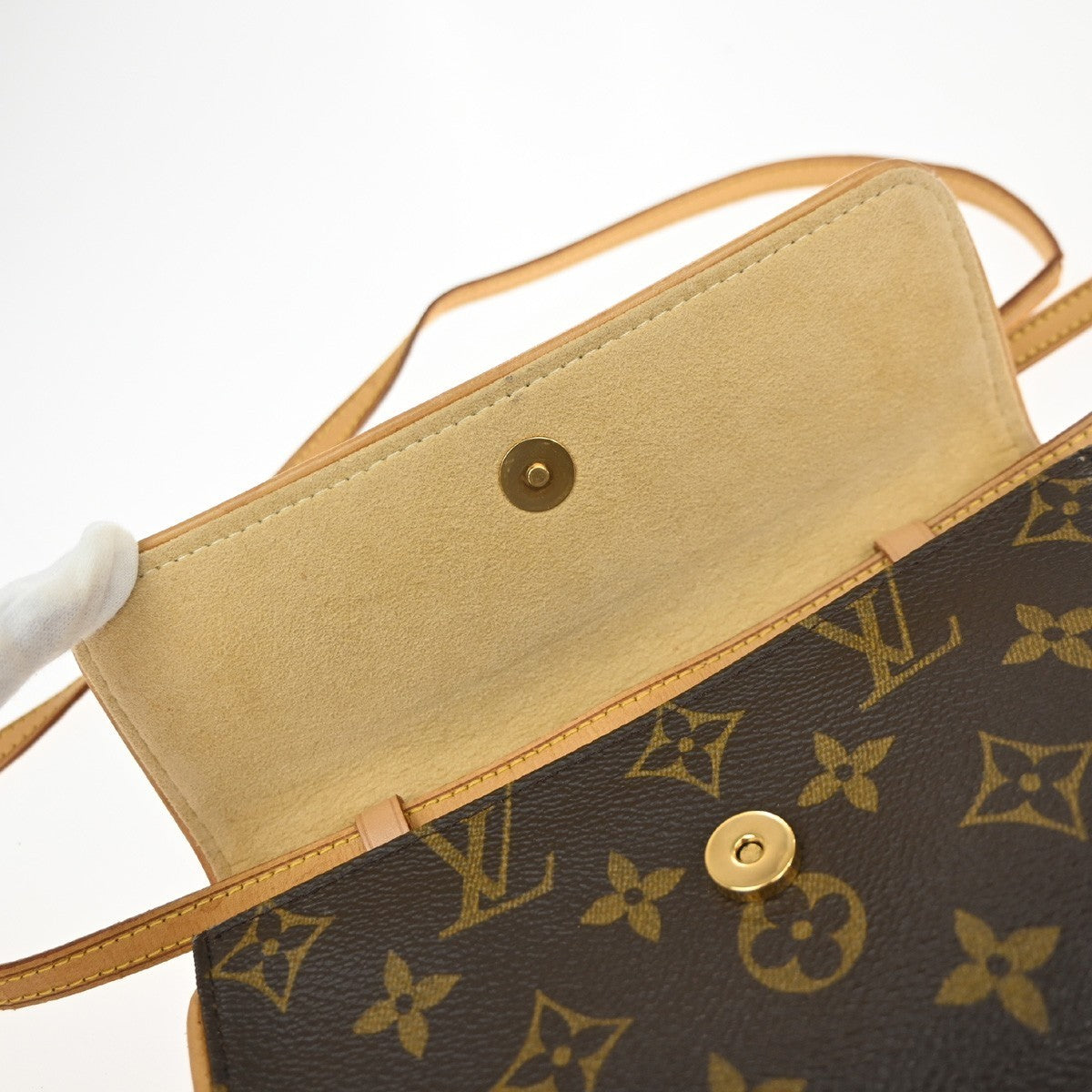 LOUIS VUITTON Pochette Twin PM 2Way Shoulder Clutch Bag Monogram M51854 80MA553