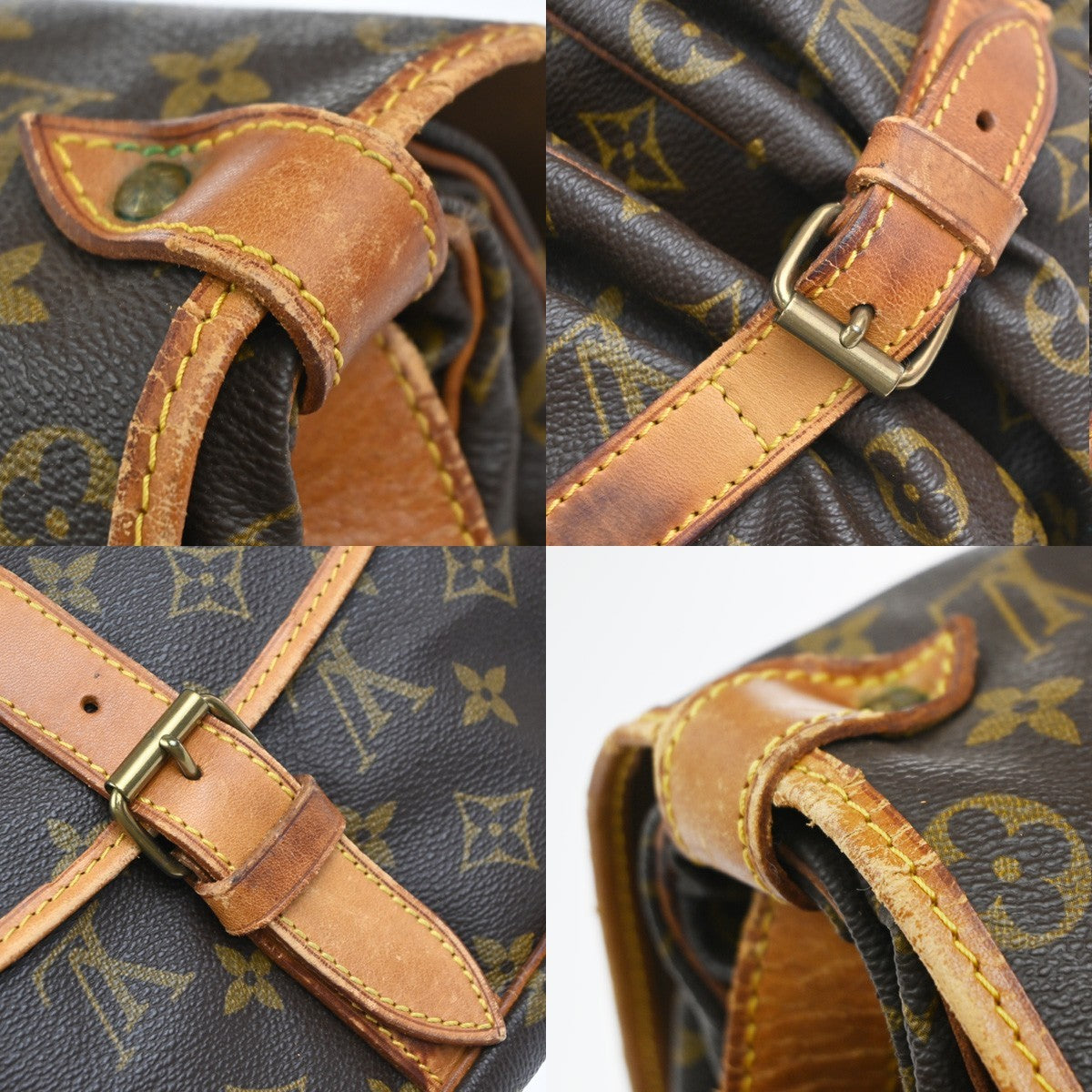 LOUIS VUITTON Saumur 35 Shoulder Bag Monogram Leather BN France M42254 87EG370