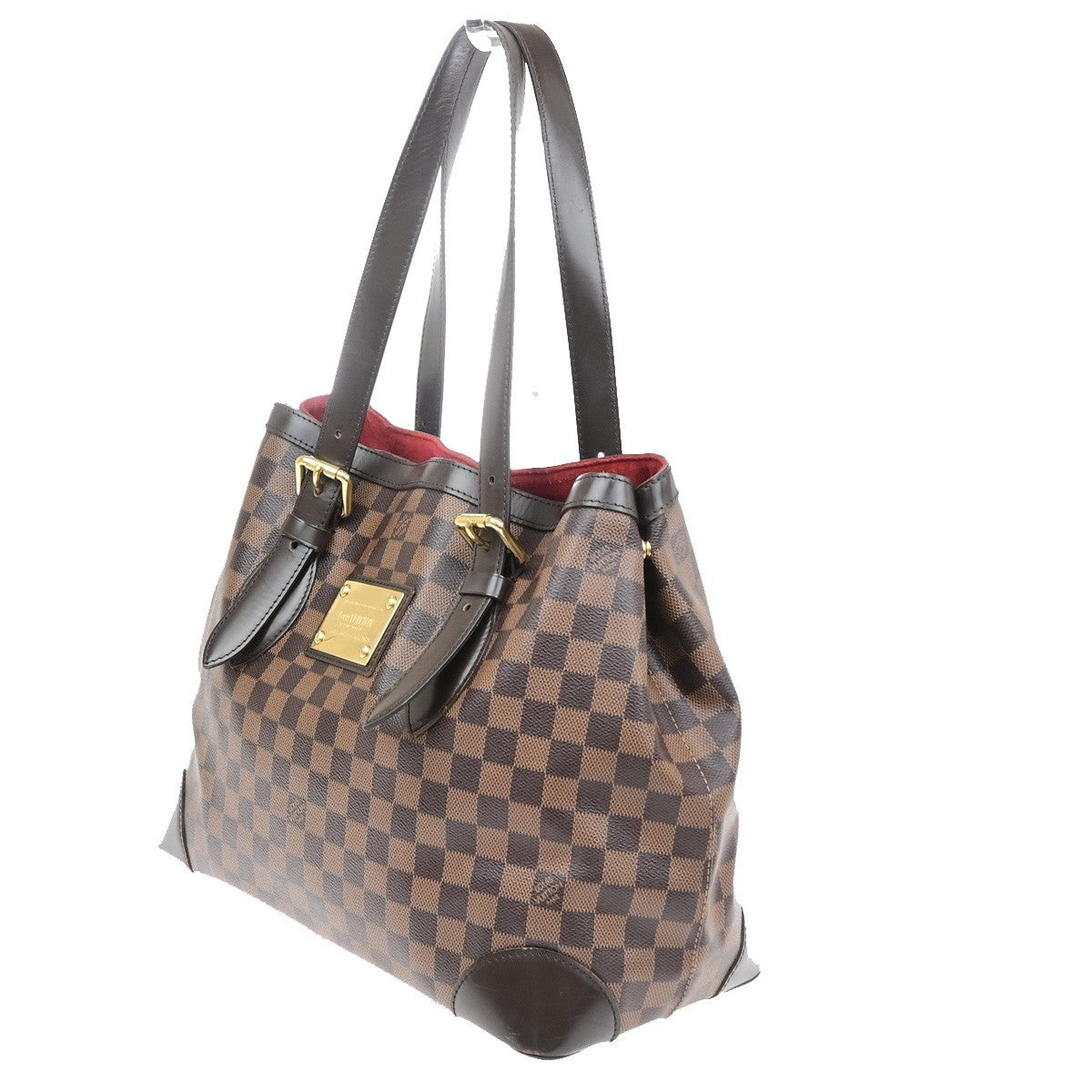 LOUIS VUITLOUIS VUITTON Hampstead MM Shoulder Bag Damier Leather N51204 15MA696