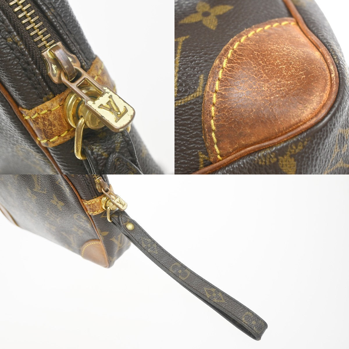 LOUIS VUITTON Marly Dragonne GM Clutch Hand Bag Monogram Brown M51825 67KP477