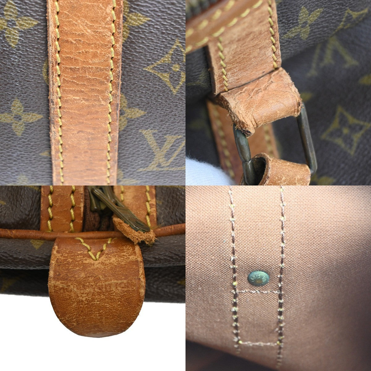 LOUIS VUITTON Sac Souple 45 Travel Hand Bag Monogram Leather BN M41624 62CB015