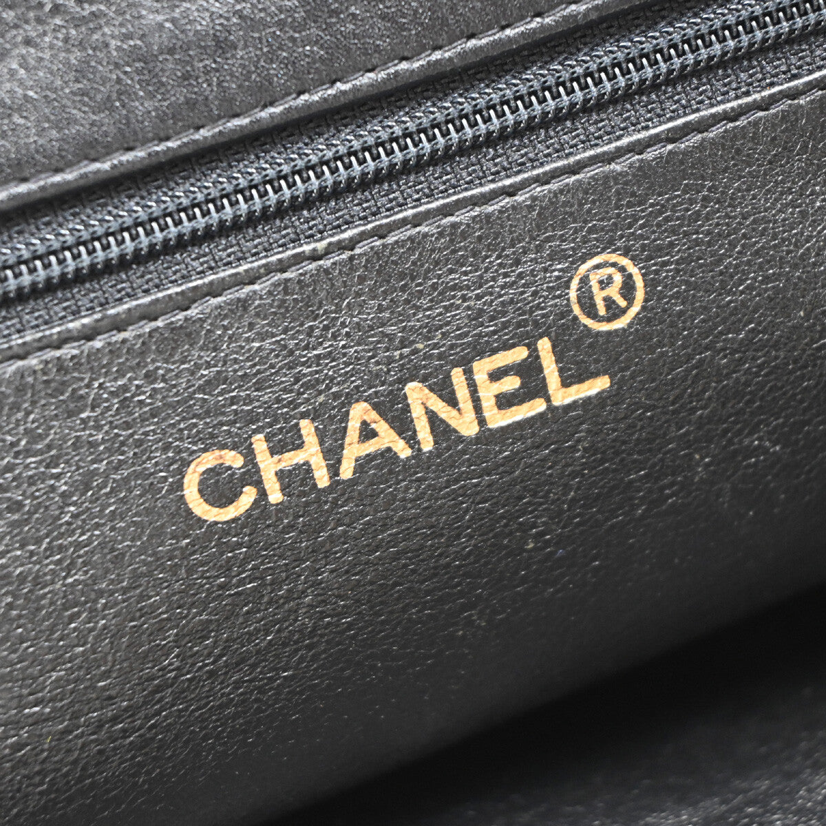 CHANEL CC Logo Chain Shoulder Tote Bag Leather Black GHW France 694RJ799