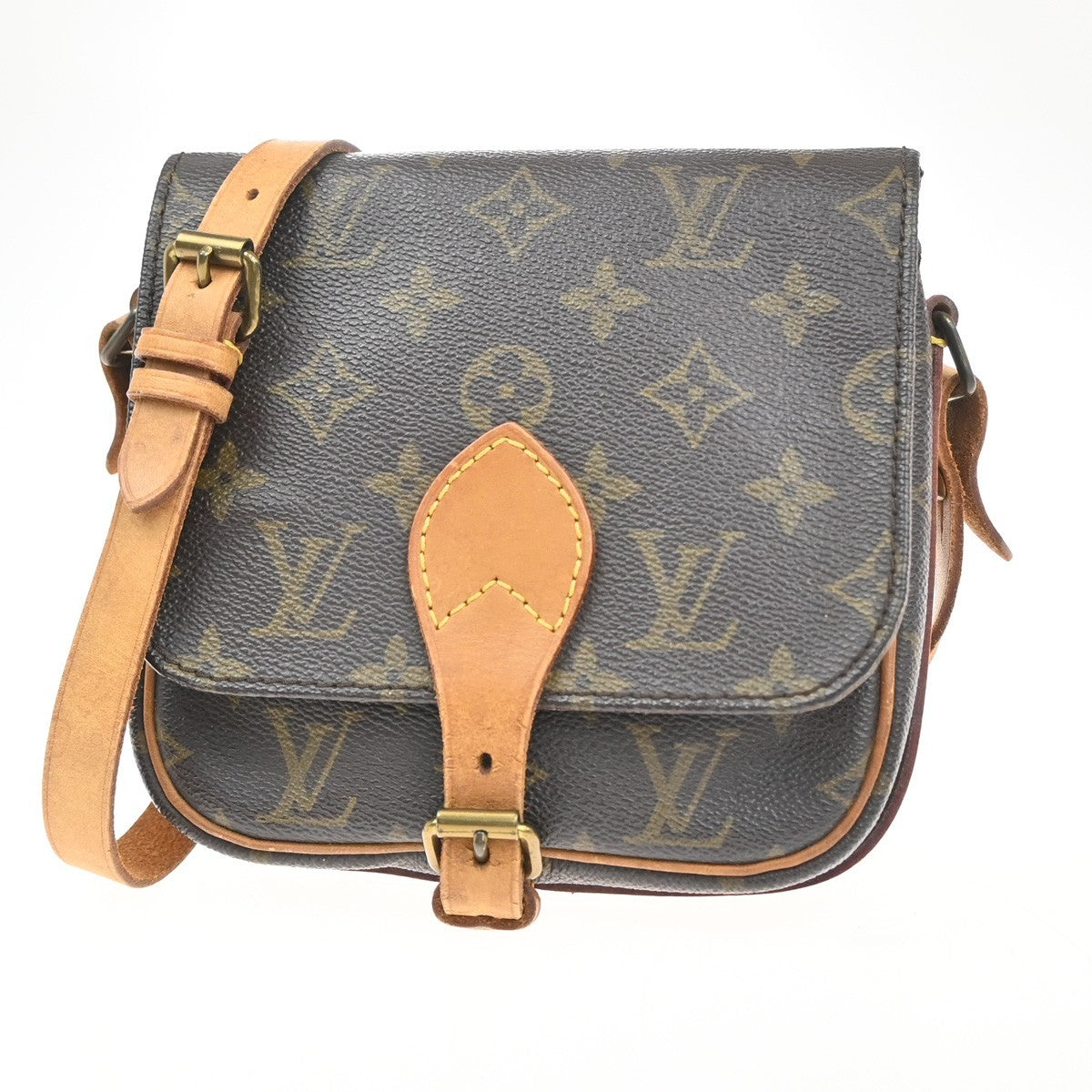 LOUIS VUITTON Mini Cartouchiere Shoulder Bag Monogram Leather BN M51254 80KC658