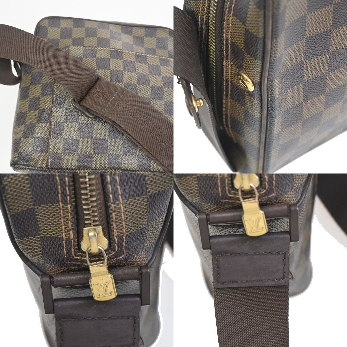 LOUIS VUITTON Olav PM Shoulder Bag Damier Ebene Leather BN France N41442 34KC799