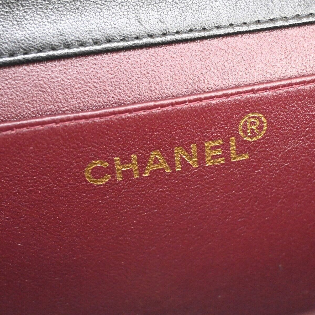 CHANEL CC Mini Matelasse Chain Shoulder Bag Leather Black GHW Vintage 807RH012