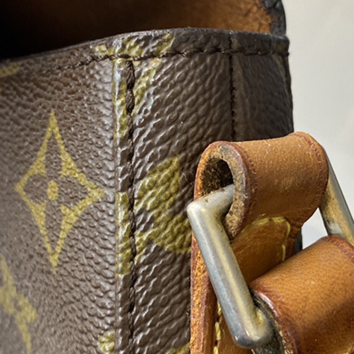 LOUIS VUITTON Chantilly PM Shoulder Bag Monogram Leather Brown M51234 64SH974