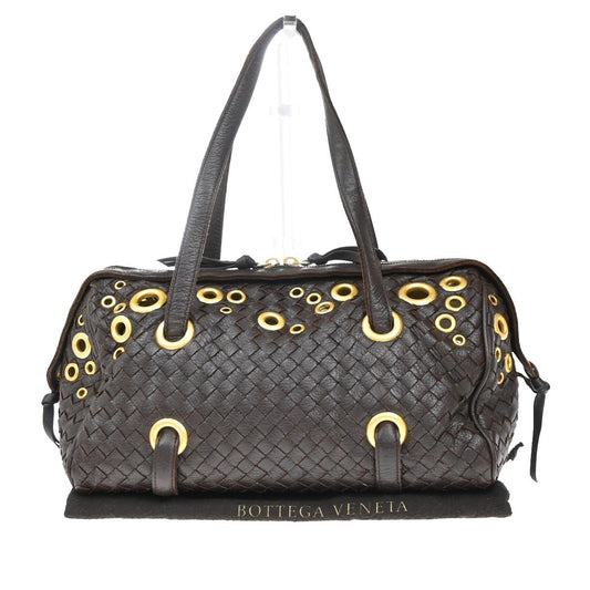 BOTTEGA VENETA Intrecciato Grommet Shoulder Hand Bag Leather BN Italy 75RL790