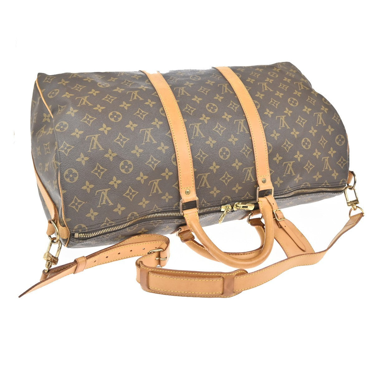 LOUIS VUITTON Keepall Bandouliere 50 2Way Hand Bag Monogram Brown M41416 97EG149