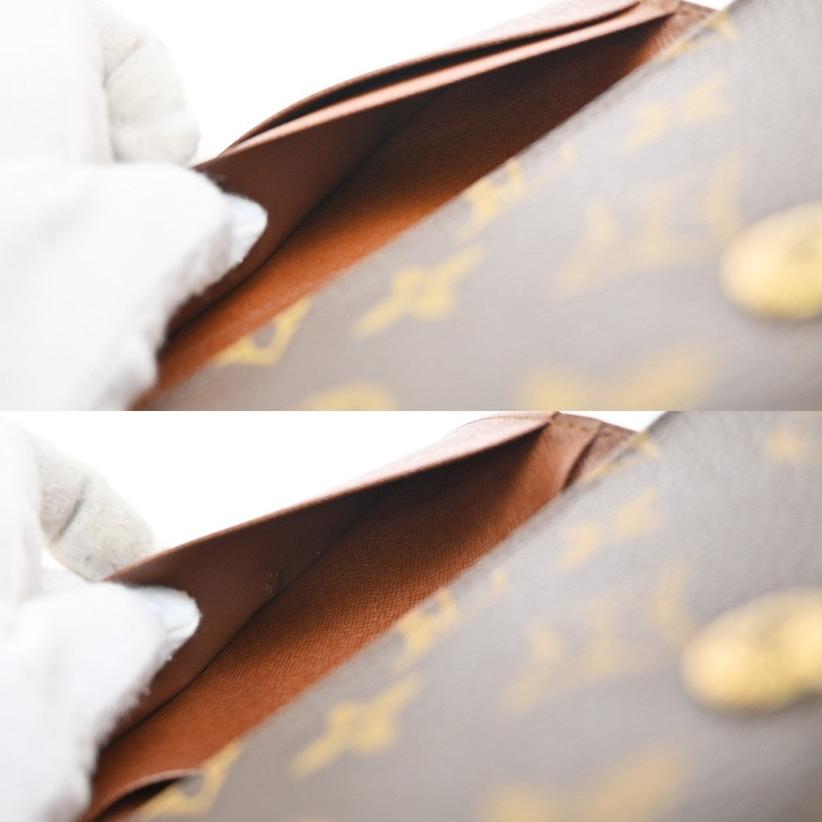 LOUIS VUITTON Porte Monnaie Billets Tresor Wallet Monogram Brown M61730 66EG203