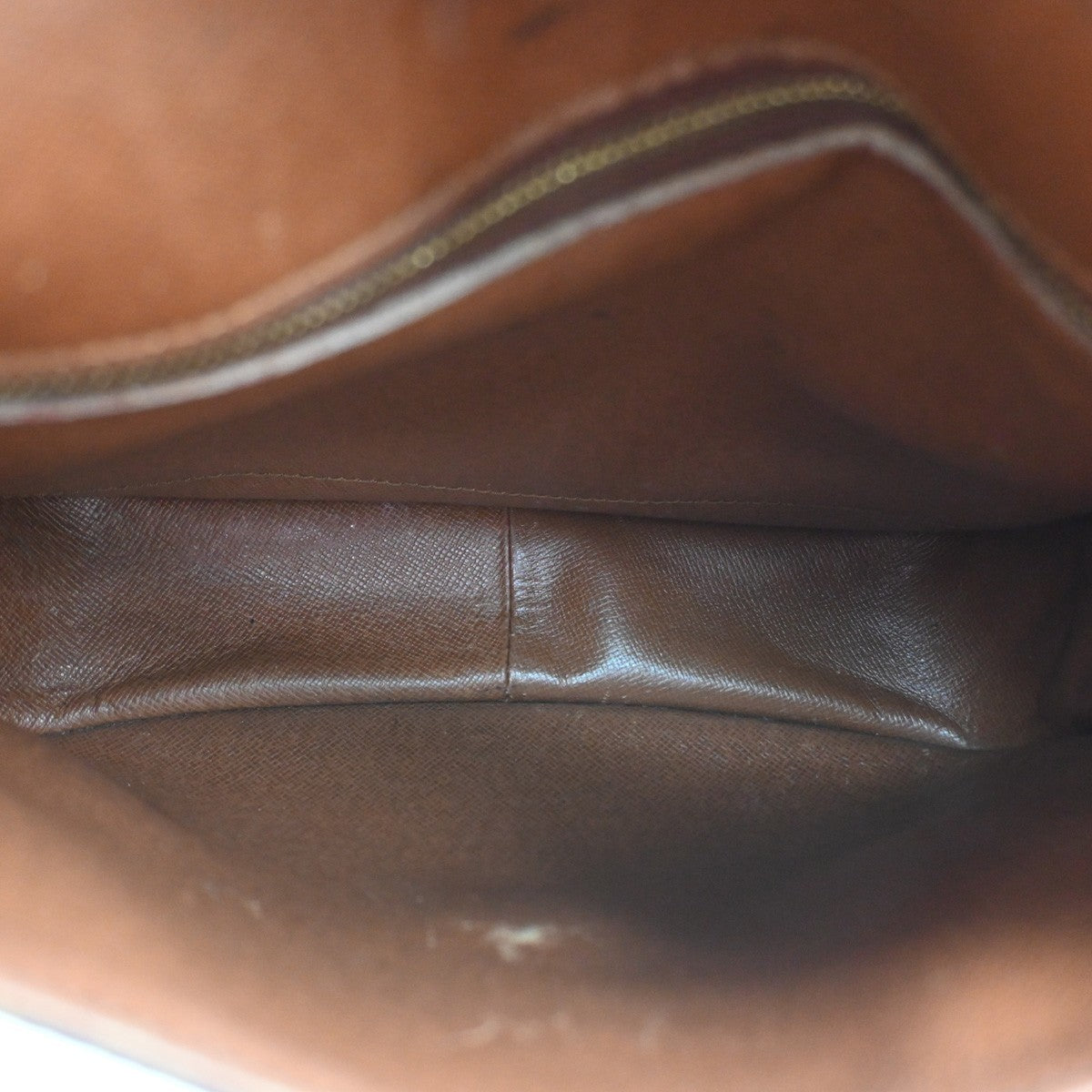 LOUIS VUITTON Saint Cloud GM Shoulder Bag Monogram Leather Brown M51242 34SA130