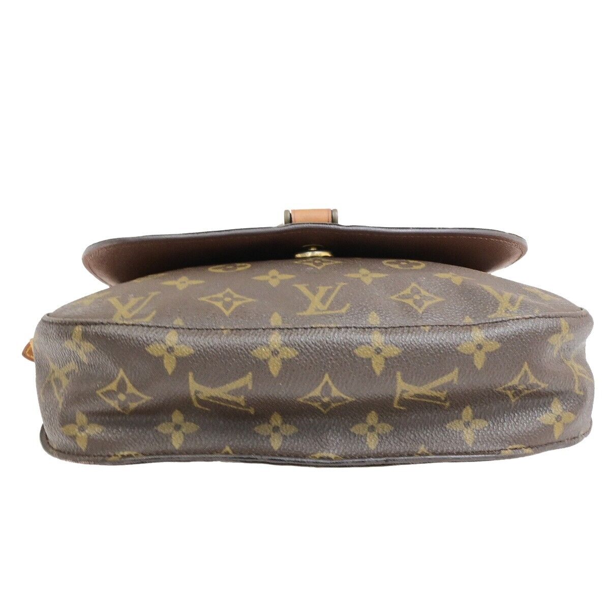 LOUIS VUITTON Saint Cloud GM Shoulder Bag Monogram Leather Brown M51242 64FB512