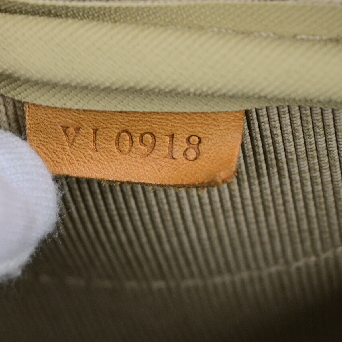 LOUIS VUITTON LV Logo Evasion Hand Bag Monogram Leather Brown M41443 75RK672