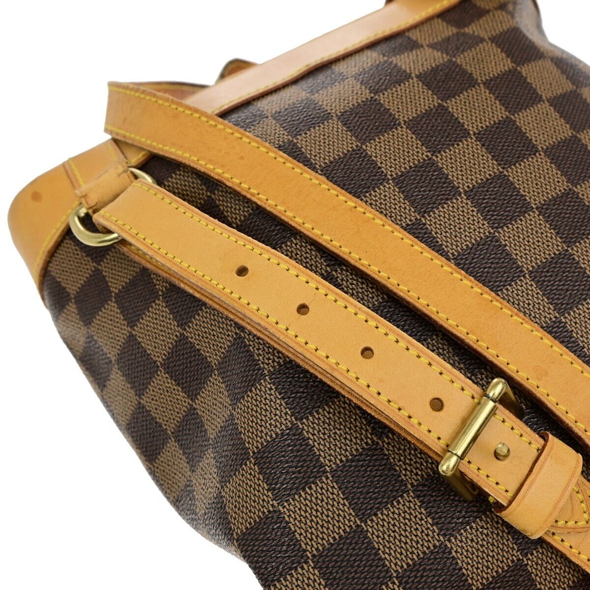 LOUIS VUITTON Logo Arlequin Backpack Bag Damier Ebene Brown N99038 31ED783