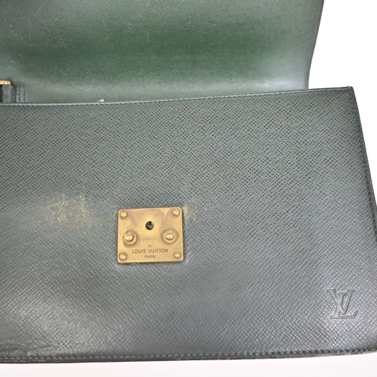 LOUIS VUITTON Pochette Kourad Clutch Hand Bag Taiga Leather GN M30194 07KC314