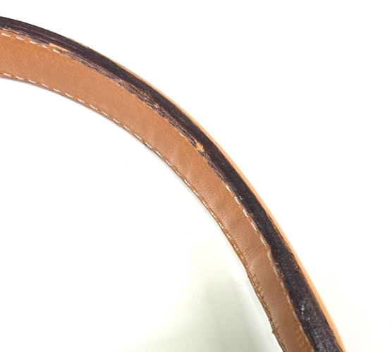 CELINE Logo Macadam Double flap Hand Bag PVC Leather Brown GHW Italy 34MA096