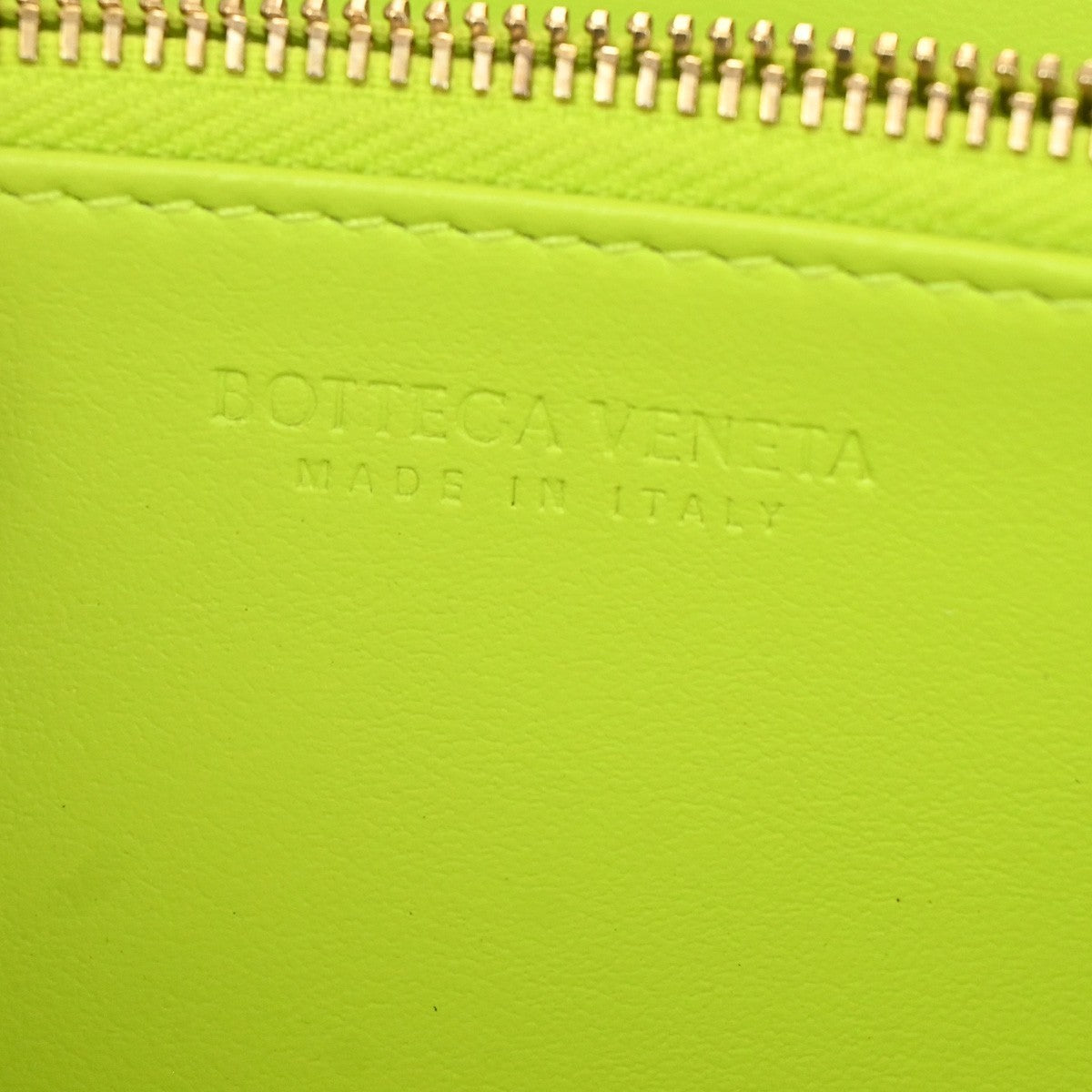 BOTTEGA VENETA Logo Intrecciato Zippy Long Wallet Leather Yellow GHW 31TA433