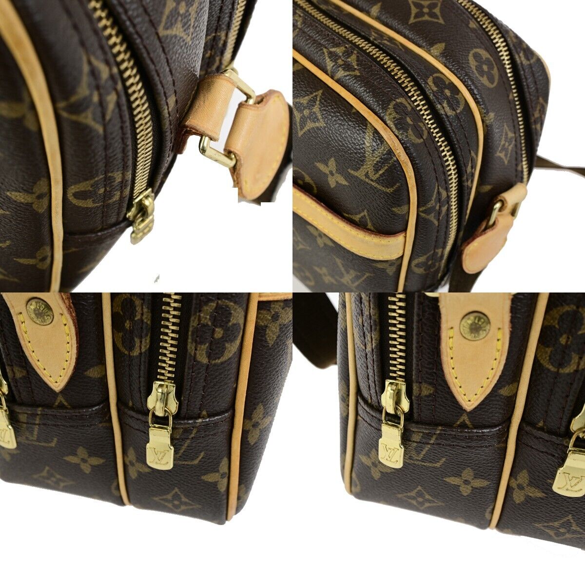 LOUIS VUITTON Reporter PM Crossbody Shoulder Bag Monogram Leather M45254 79ED036