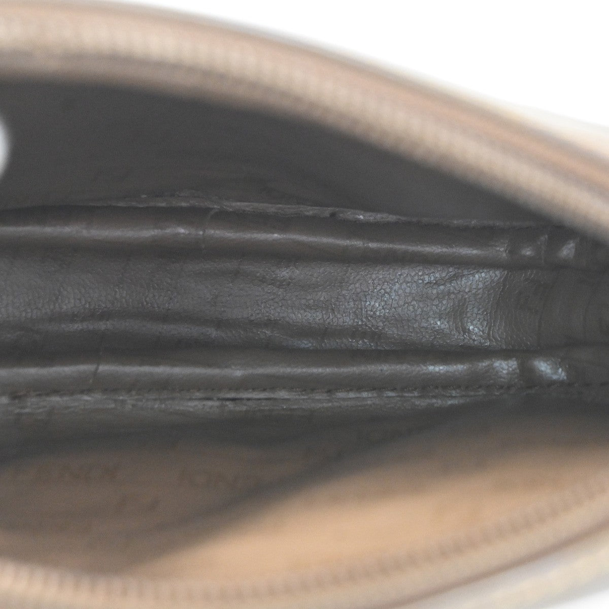 FENDI Logo Zucchino Pattern Mini Shoulder Bag PVC Leather Brown 62KC409