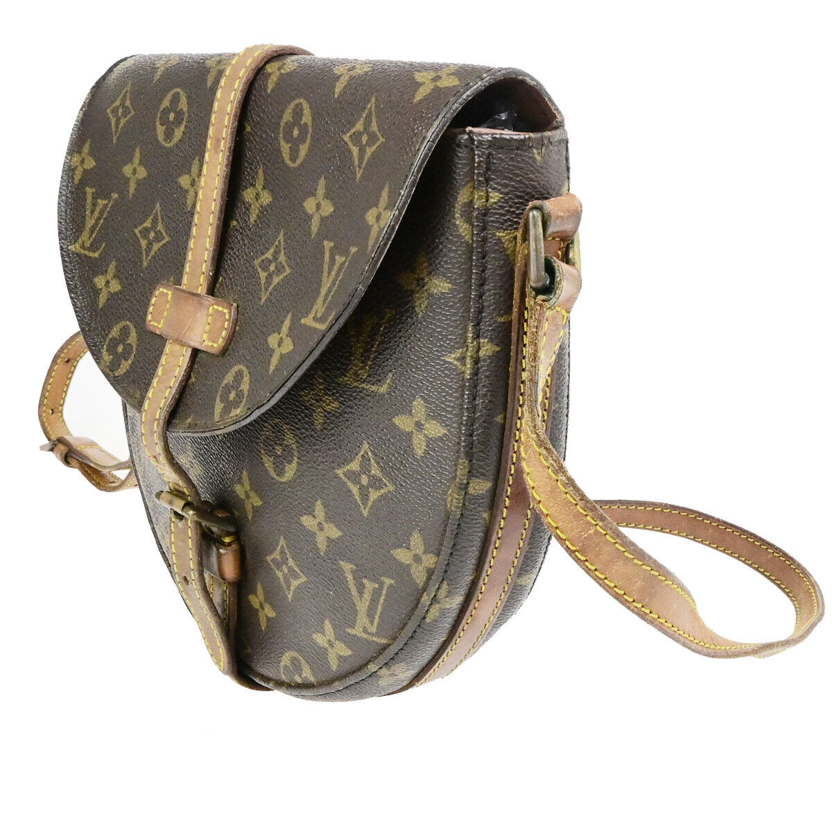 LOUIS VUITTONI Chantilly MM Shoulder Bag Monogram Leather Brown M51233 61SJ537
