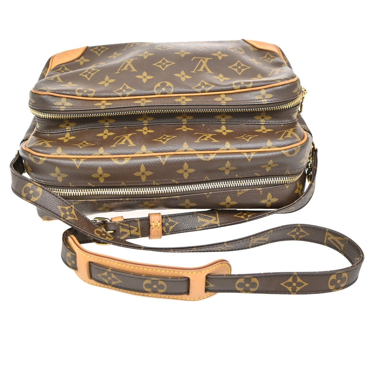 LOUIS VUITTON Nile Crossbody Shoulder Bag Monogram Leather Brown M45244 98KB813