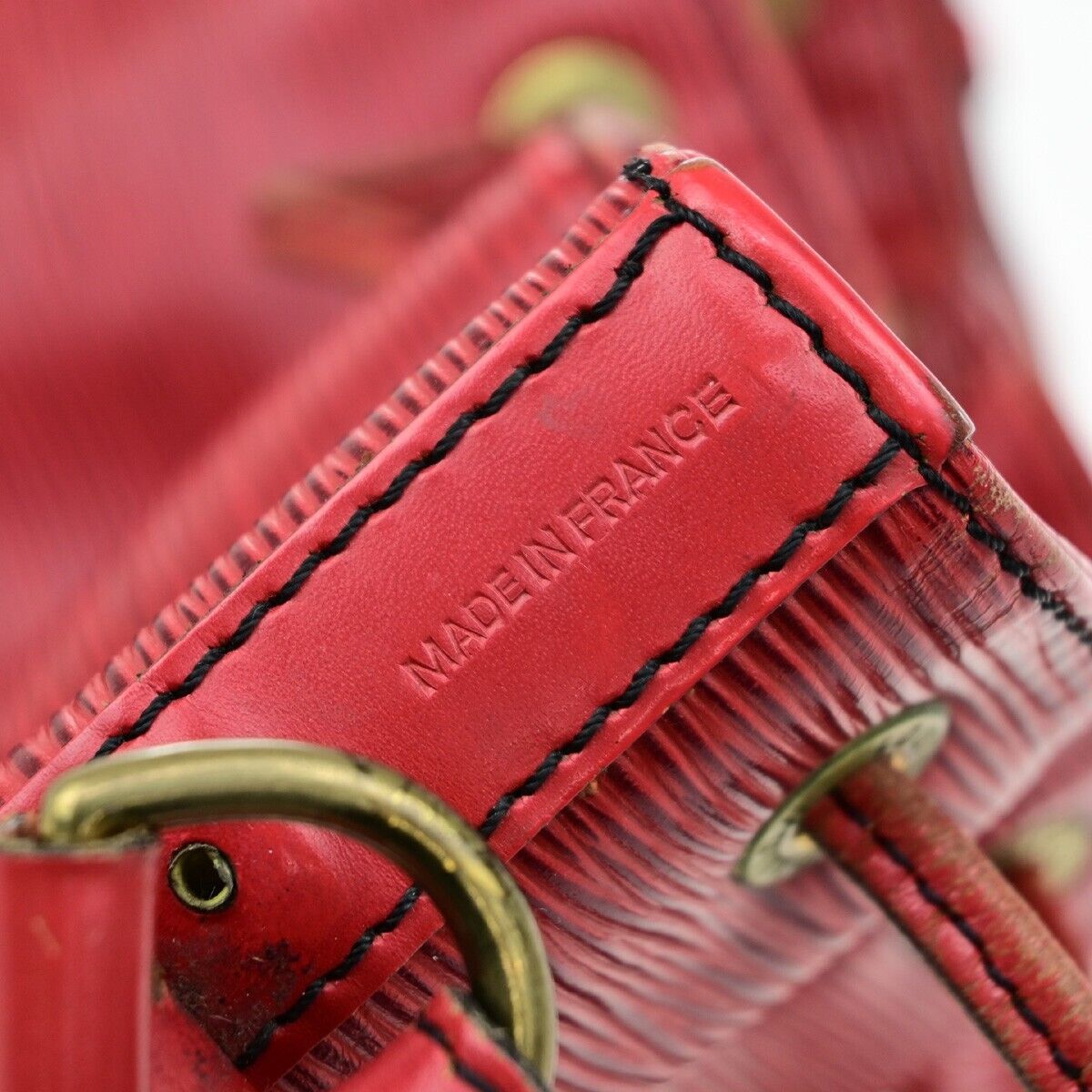 LOUIS VUITTON Noe GM LV Drawstring Shoulder Bag Epi Leather Red M44007 30ED947