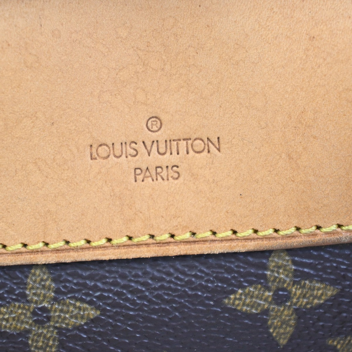 LOUIS VUITTON LV Logo Deauville Hand Bag Monogram Leather Brown M47270 12YH901