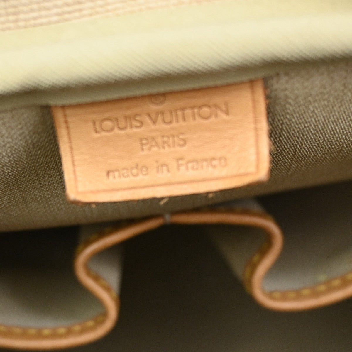 LOUIS VUITTON LV Logo Deauville Hand Bag Monogram Leather Brown M47270 32CA250