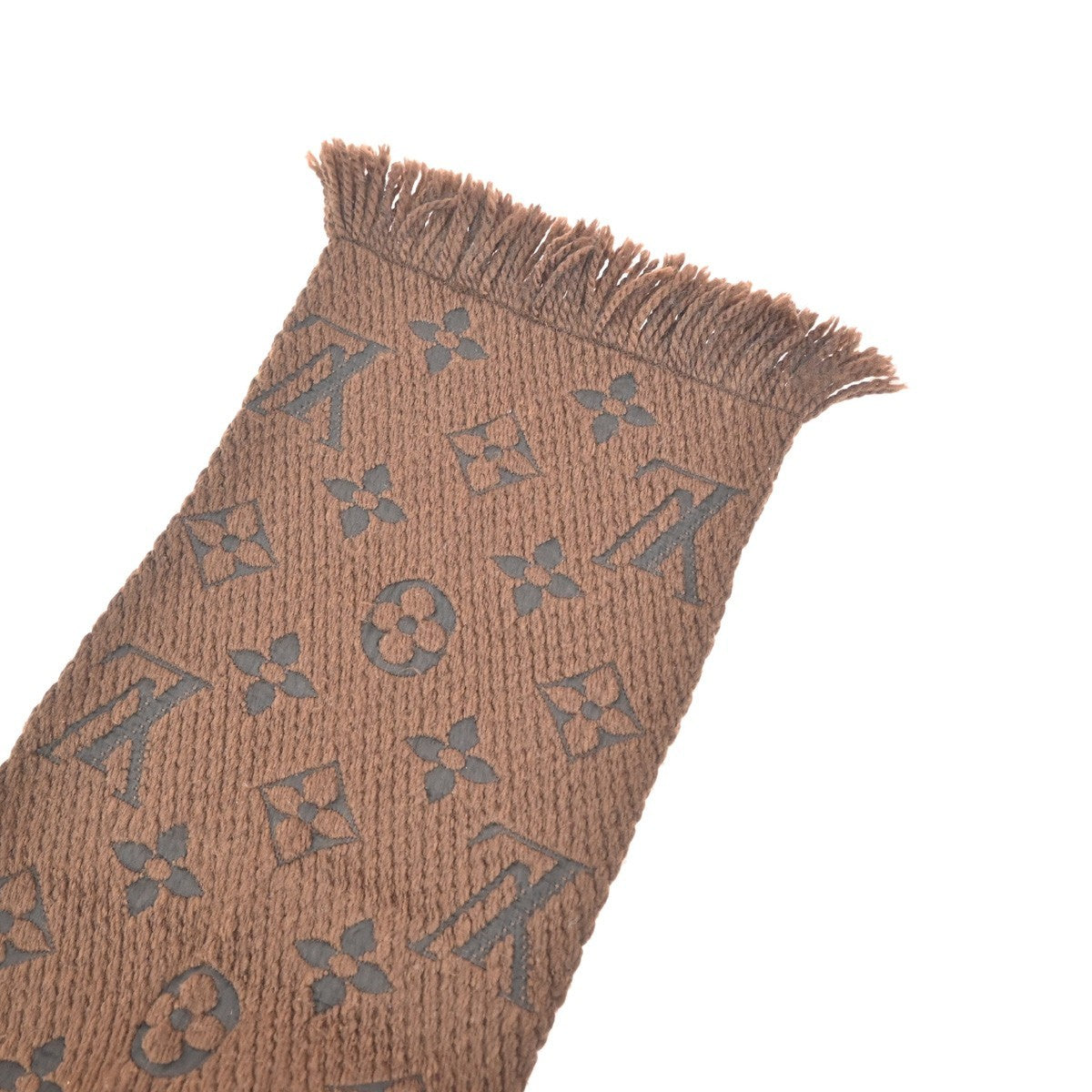LOUIS VUITTON Echarpe Logomania Scarf muffler wool Brown M72241 35TA583