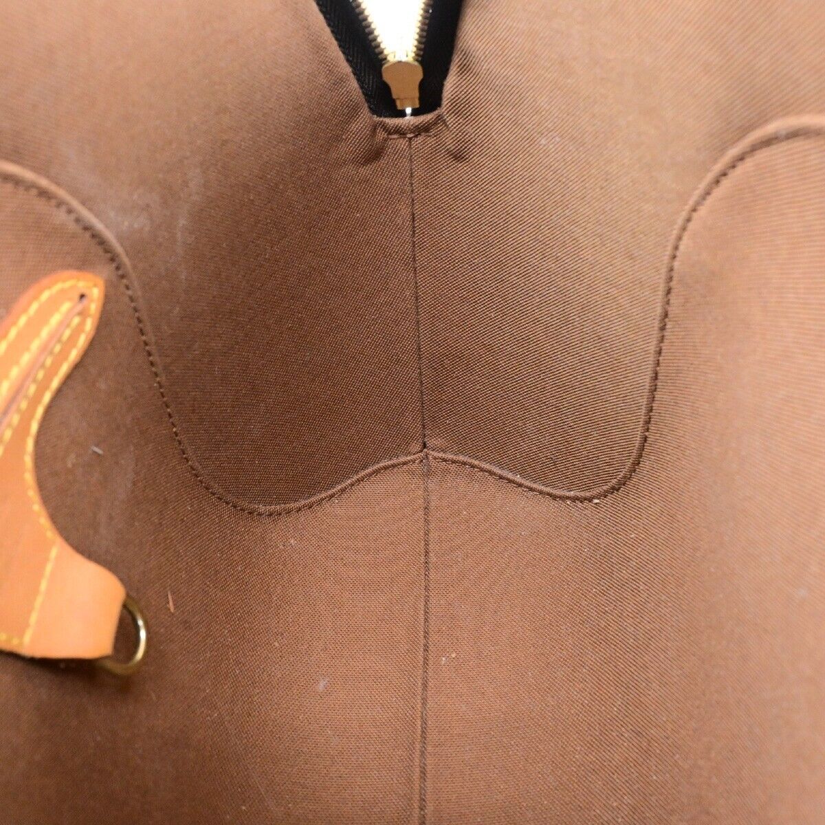 LOUIS VUITTON LV Logo Ellipse PM Hand Bag Monogram Leather Brown M51127 72ED452