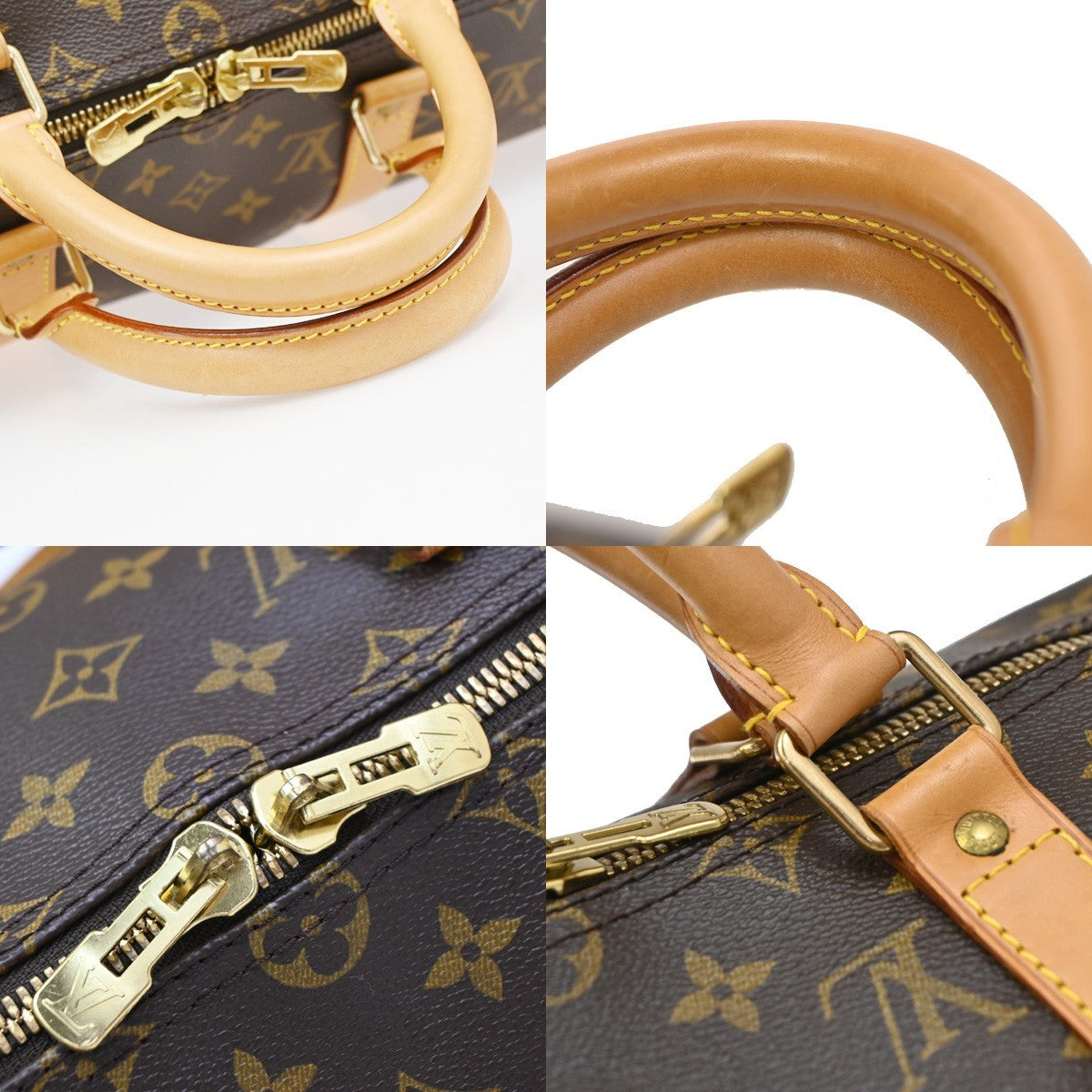 LOUIS VUITTON Keepall Bandouliere 50 2Way Hand Bag Monogram Brown M41416 21EF848