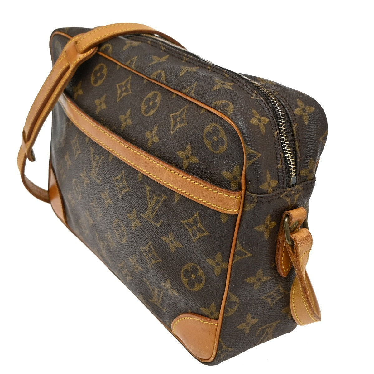 LOUIS VUITTON Trocadero 30 Shoulder Bag Monogram Leather Brown M51272 89TA340
