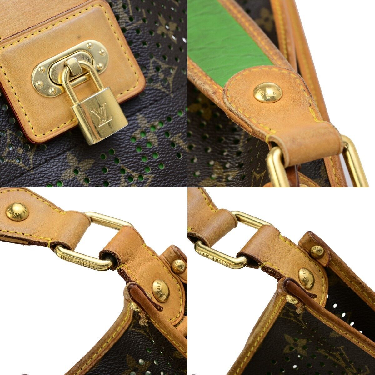 LOUIS VUITTON Musette Shoulder Bag Monogram Perfo Leather BN GN M95173 50ED066
