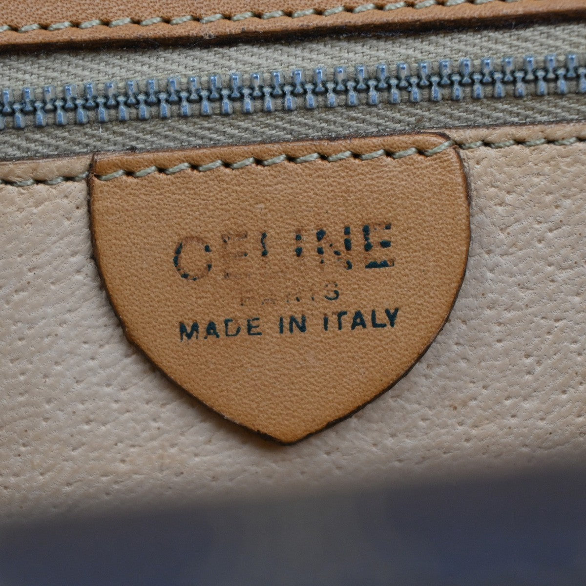 CELINE Logo Macadam Double flap Hand Bag PVC Leather Brown GHW Italy 34MA096