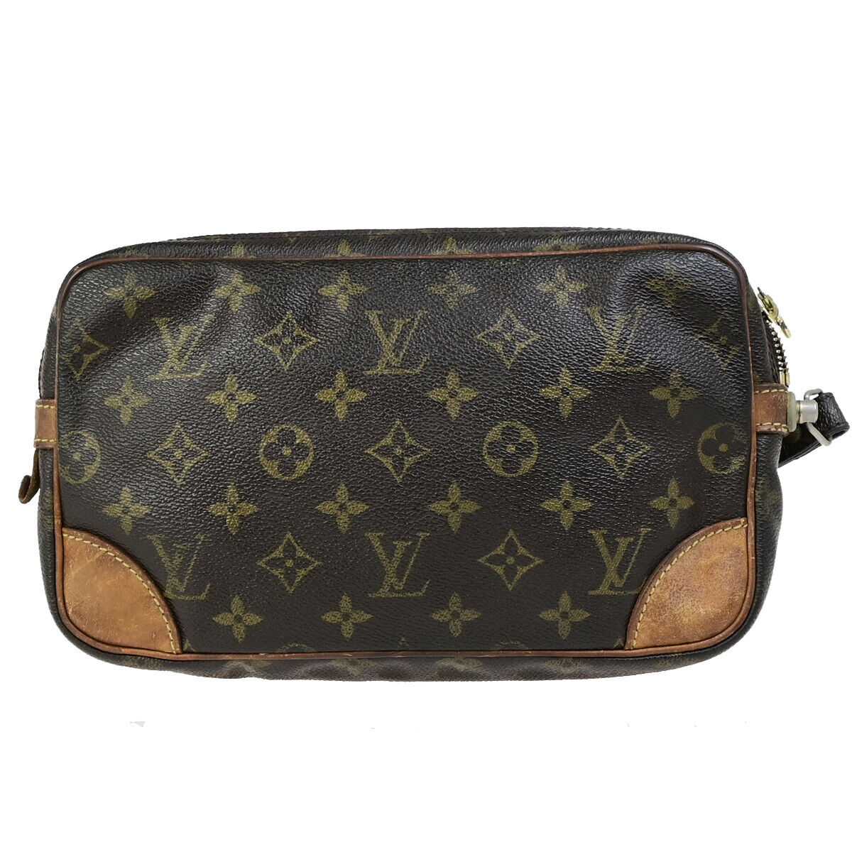 LOUIS VUITTON Marly Dragonne GM Clutch Hand Bag Monogram Brown M51825 05YG529