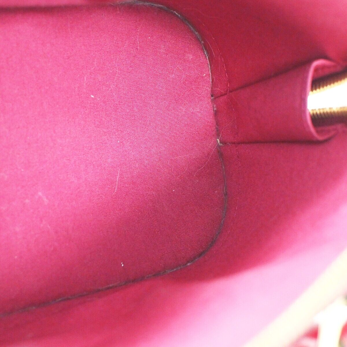 LOUIS VUITTON Alma BB Hand Bag Monogram Vernis Rouge Grenadine M91698 24YE215