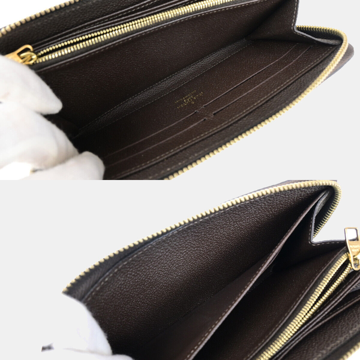 LOUIS VUITTON Zippy Wallet Monogram Empreinte Leather Terre M60548 10YF096