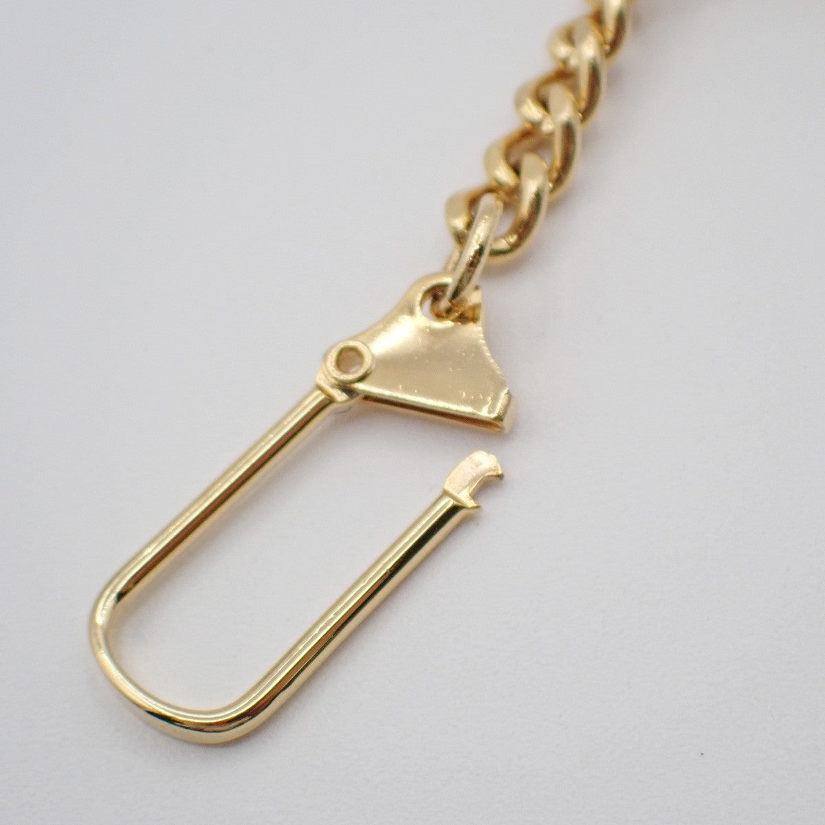 GUCCI Plus Logo Key Holder Bag Charm Key Ring Gold-Plated 08KP065