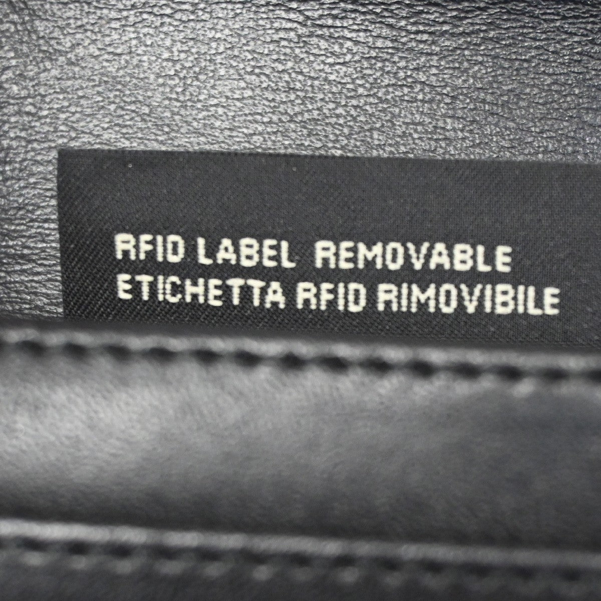 FENDI By The Way Logo Bifold Long Wallet Leather Black GHW Italy 63KD005
