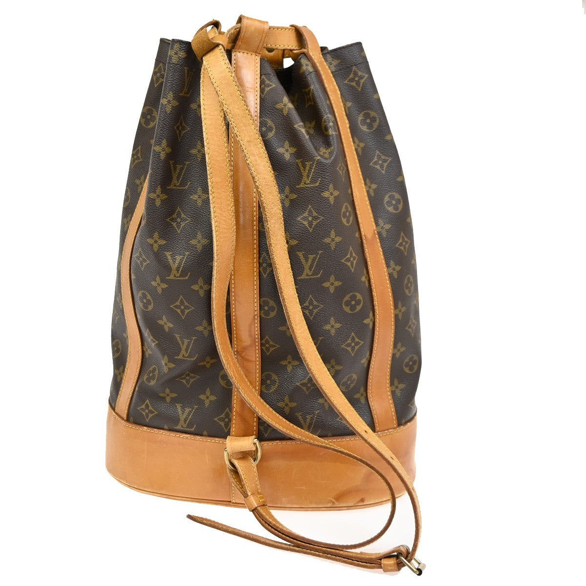LOUIS VUITTON LV Randonnee GM Shoulder Bag Monogram Leather Brown M42244 85KC610